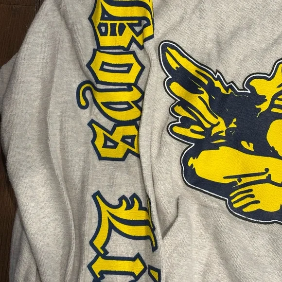 Boys Lie Gray Hoodie with Yellow Graphic - Picture 5 of 6